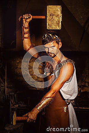 Hephaestus smith Stock Photo