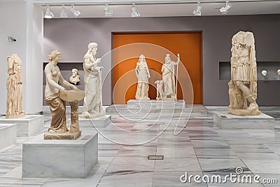 Heraklion Archaeological Museum at Crete, Greece Editorial Stock Photo