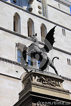 Heraldic dragon Stock Photo