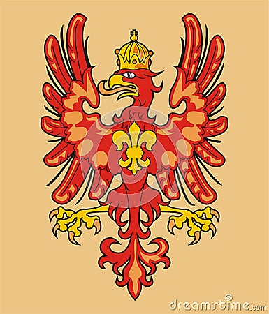 Heraldic eagle Vector Illustration