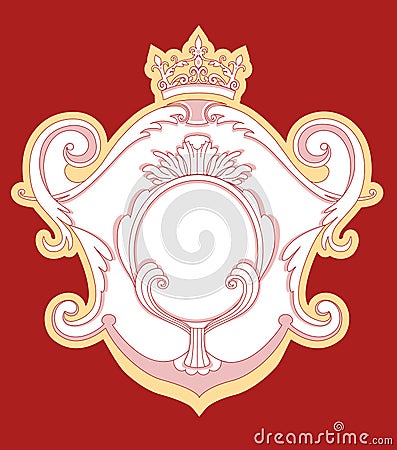 Heraldic frame Vector Illustration