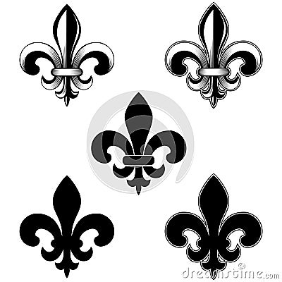 Heraldic Lily Vector Illustration