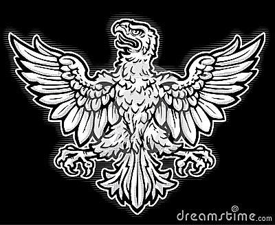 Heraldic Eagle Vector Illustration