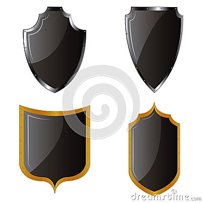 Heraldry shields Cartoon Illustration