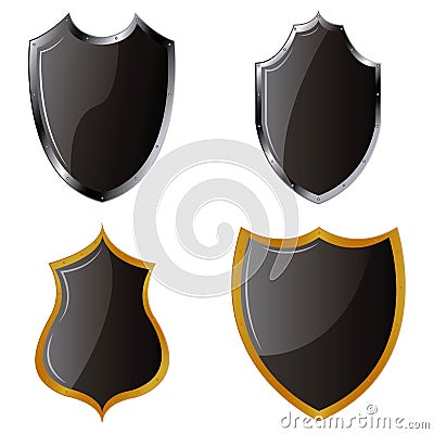 Heraldry shields Cartoon Illustration