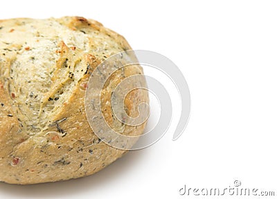 Herb Artisan Bread Stock Photo