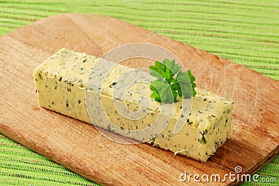 Herb butter Stock Photo