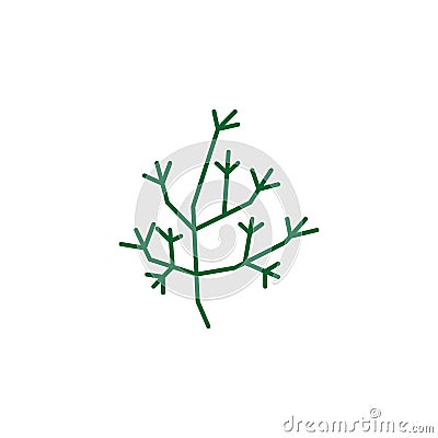 Herb, dill icon. Element of herb icon for mobile concept and web apps. Detailed Herb, dill icon can be used for web and mobile Stock Photo