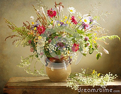 Herbage bouquet Stock Photo