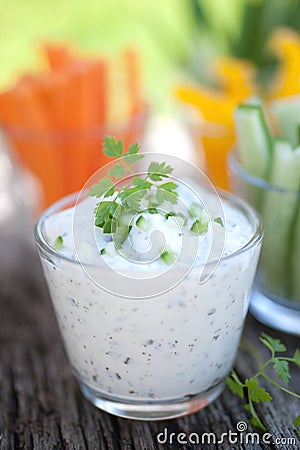 Herbage curd Stock Photo