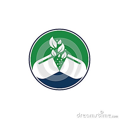 Herbal capsule pill leaf medicine logo vector icon Vector Illustration