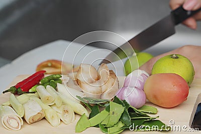 Herbal cook , thai cooking delicious Stock Photo