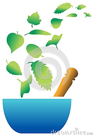 Herbal emblem Vector Illustration