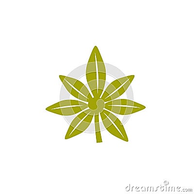 Herbal green logo icon Vector Illustration