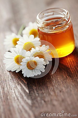 Herbal honey Stock Photo