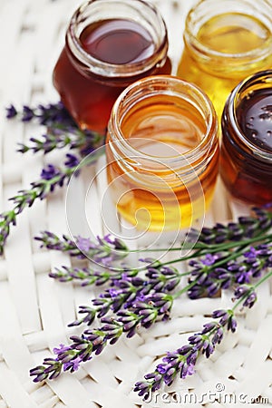 Herbal honey Stock Photo