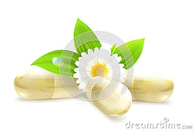 Herbal medicine Vector Illustration