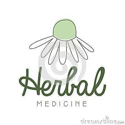 Herbal medicine logo symbol vector Illustration Vector Illustration