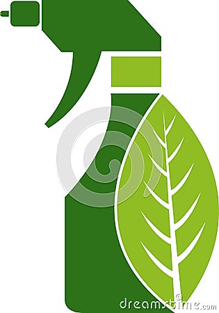 Herbal spray cleaning Vector Illustration