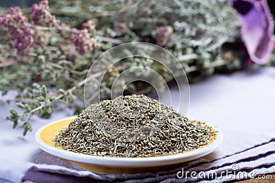 Herbes de Provence, mixture of dried herbs considered typical of Stock Photo
