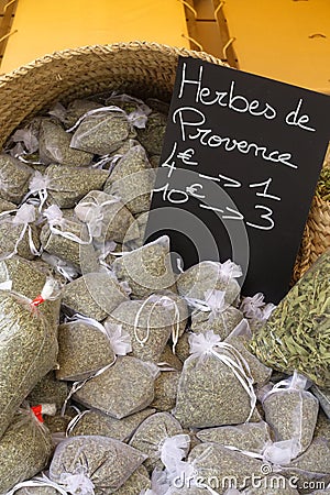 Herbes of the Provence for sale Stock Photo