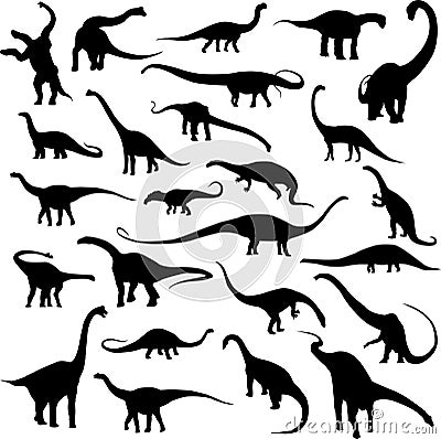 Herbivorous dinosaur Vector Illustration