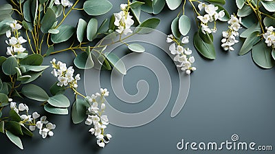 Herbs composition background Stock Photo