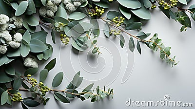 Herbs composition background Stock Photo