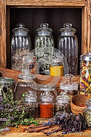Herbs and spice Stock Photo