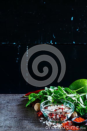 Herbs and spices Stock Photo