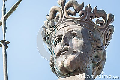 Herceg Novi, Montenegro - August 23, 2021: King Tvrtkos Monument, founder of Herceg Novi, Montenegro. Editorial Stock Photo