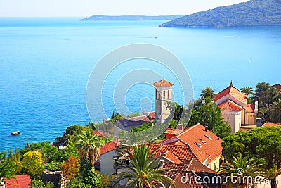 Herceg Novi old town Stock Photo