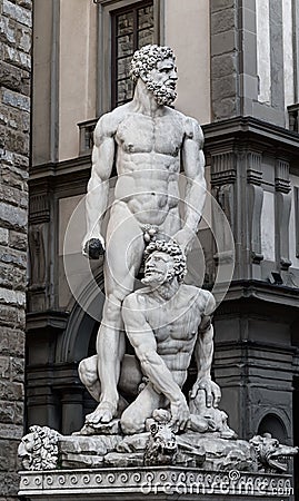 Hercules and Cacus Stock Photo