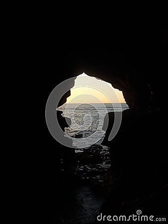 The hercules caves in tanger morocco Stock Photo