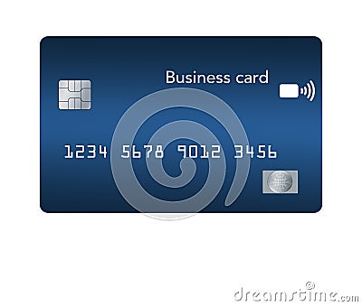 Here is a contemporary business credit card Stock Photo