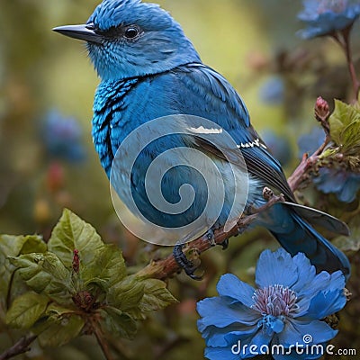 Blue Brid Stock Photo