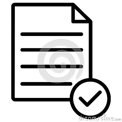 Approved list Isolated Vector icon which can easily modify or edit Vector Illustration