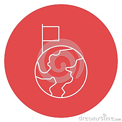 Global Destination Isolated Vector icon which can easily modify or edit Vector Illustration