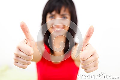 Here, take my big like ! Stock Photo