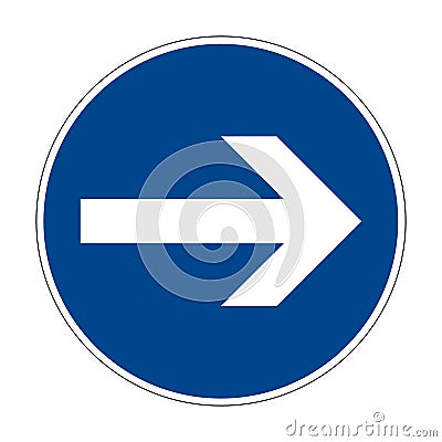 211 here to the right is a German road sign Vector Illustration