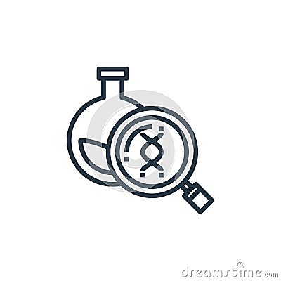 heredity vector icon isolated on white background. Outline, thin line heredity icon for website design and mobile, app development Vector Illustration