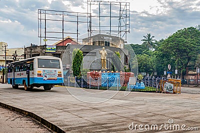 Dr B R Ambedkar statue azad park road Dharwad Karnataka Editorial Stock Photo