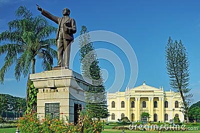 Heritage Babasaheb Ambedkar statue near-Rangacharlu town hall Editorial Stock Photo