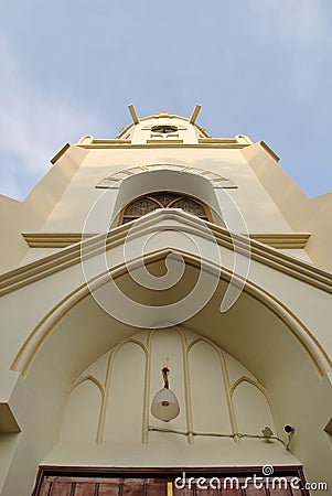 Heritage church in Malang that known as GPIB Immanuel Stock Photo