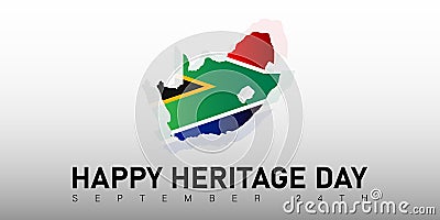 Heritage Day in South Africa. Public holiday, september 24th. Vector Illustration