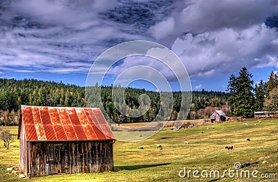 Heritage farm Stock Photo