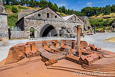 Blaenavon Ironworks in Wales, UK Editorial Stock Photo