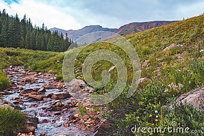 Herman Gulch Trail, Colorado Stock Photo