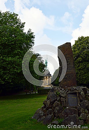 Hermann Monument in the Town Detmold, North Rhine - Westphalia Editorial Stock Photo