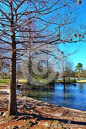 Hermann Park in Houston Stock Photo